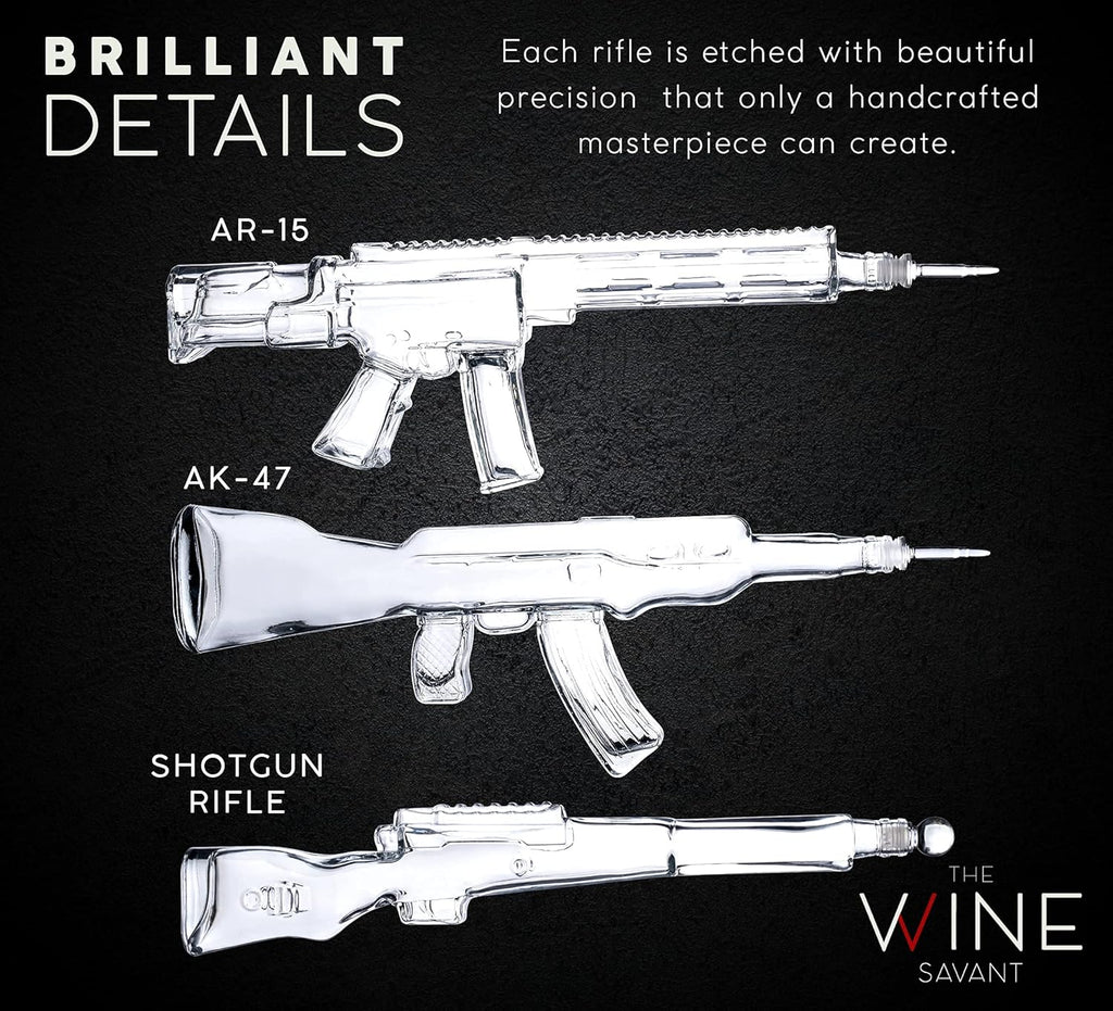 Triple Gun Whiskey Decanter Set