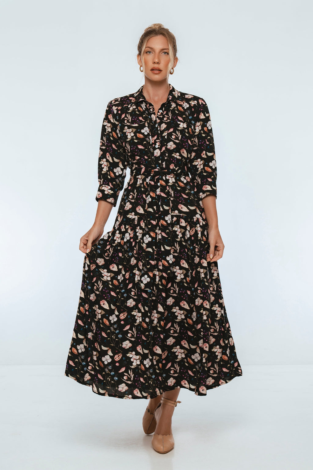Colette Long Sleeve Shirt Dress