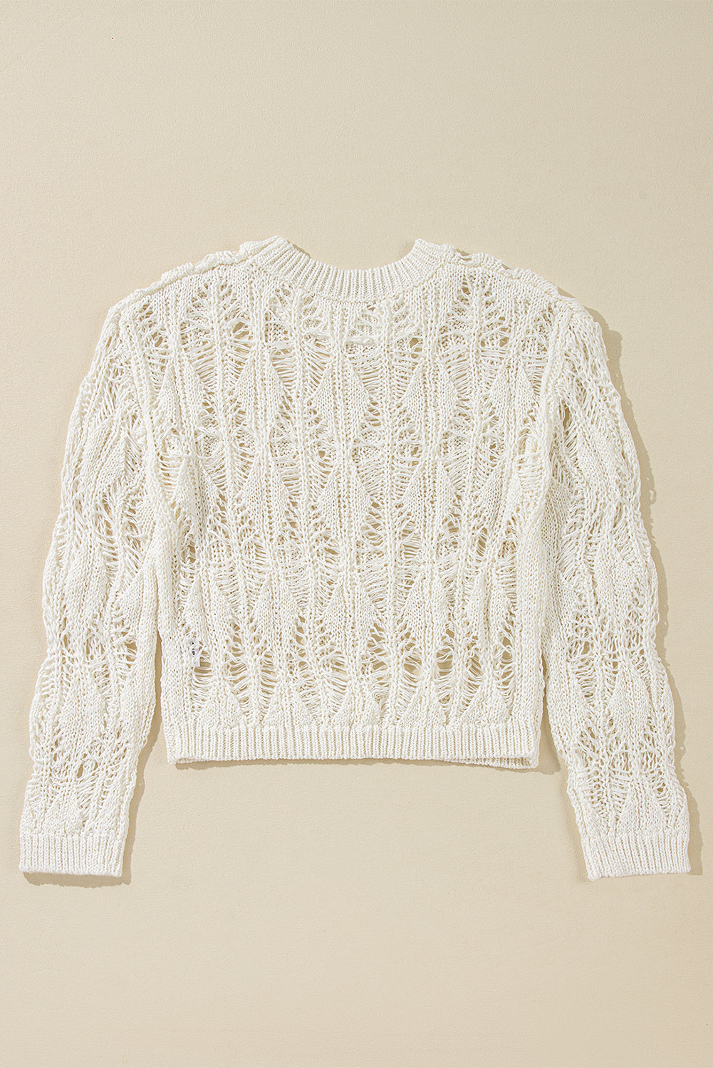 Olivia Crochet Loose Fit Sweater - Threaded Pear