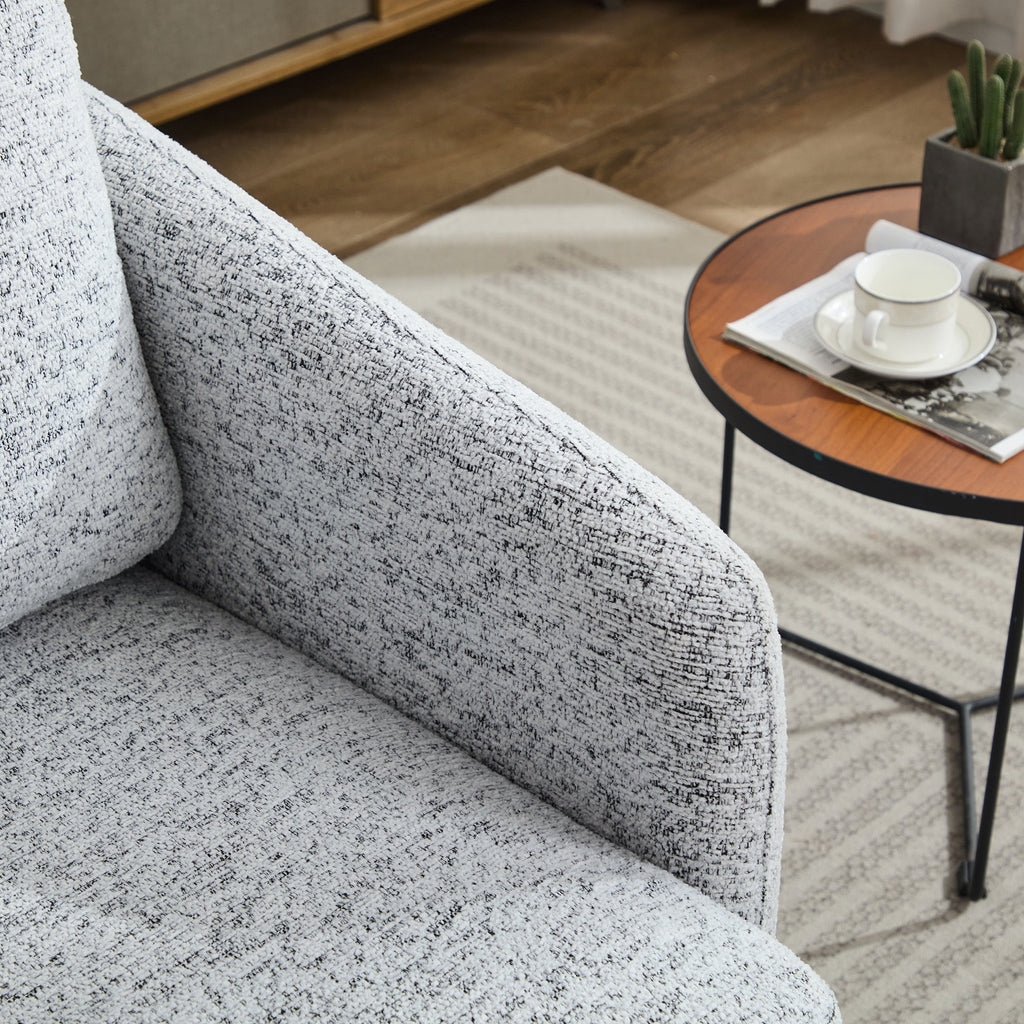 31.5"W  Comfy Round Swivel Accent Chair