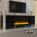 Modern TV Stand With 34.2' Non-Heating Electric Fireplace