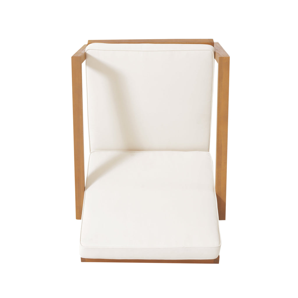 3 Pieces Acacia Wood Outdoor Minimalist Set