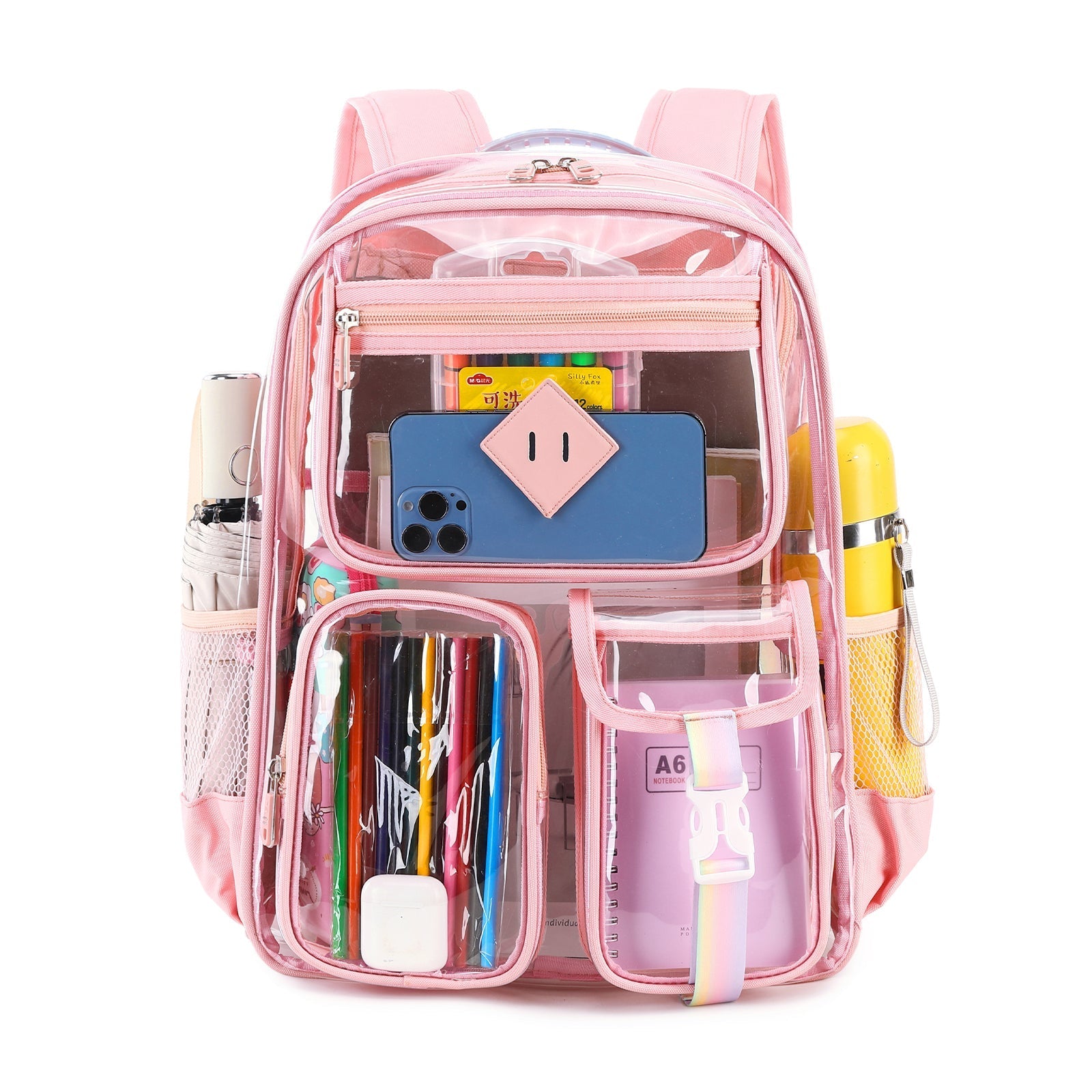 Contixo Heavy Duty Clear Backpack - PVC Transparent, Stadium Ap by Contixo