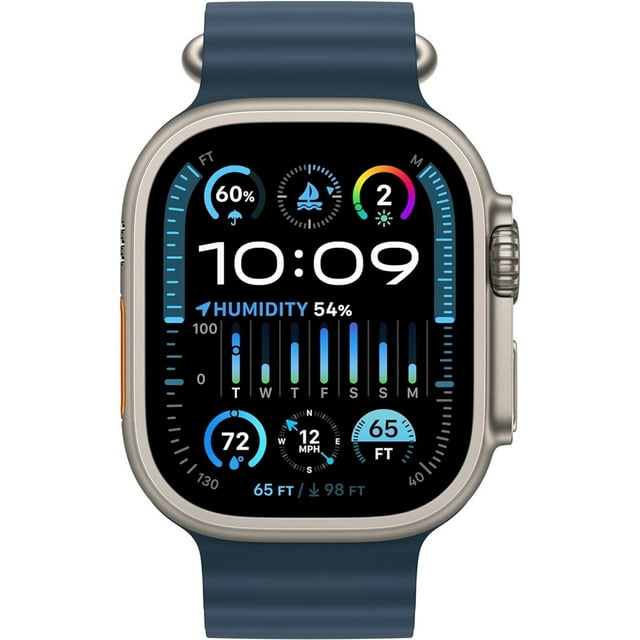 Apple Watch Ultra 2 49mm Gps + Cellular Natural Titanium + Navy Ocean Band 64gb WS1