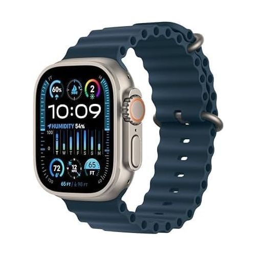 Apple Watch Ultra 2 49mm Gps + Cellular Natural Titanium + Navy Ocean Band 64gb WS1
