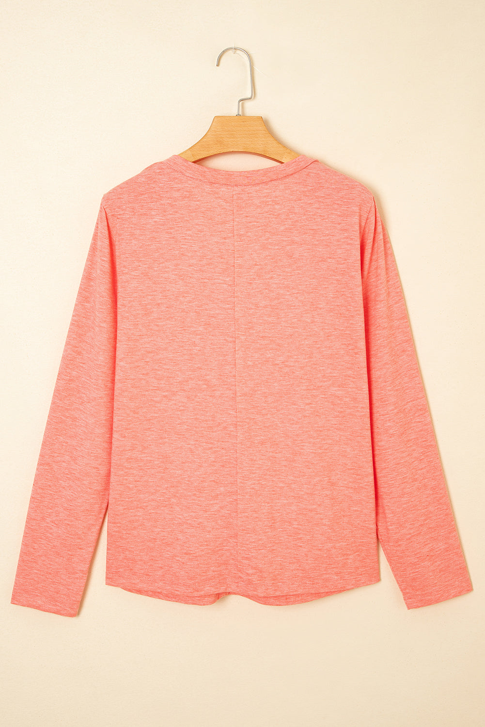 Emery Floral Patchwork V Neck Long Sleeve Top - Threaded Pear