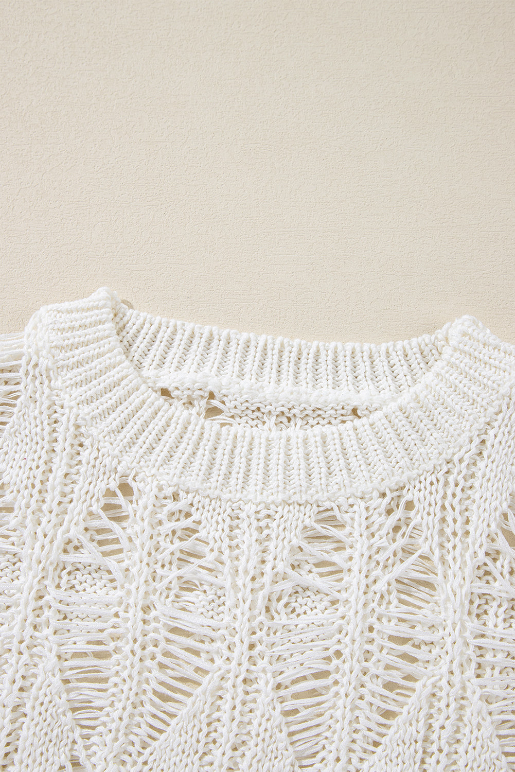 Olivia Crochet Loose Fit Sweater - Threaded Pear
