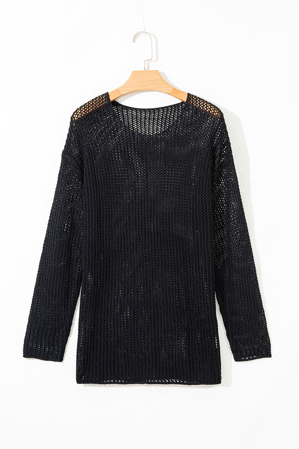 Hadley Crochet Hollow-out Sweater - Threaded Pear