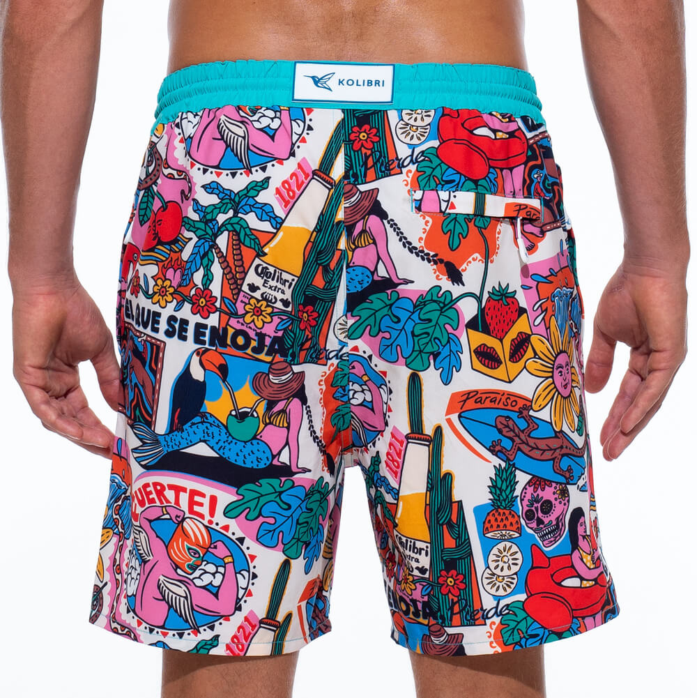 Mens Designer Board Shorts | Fuerte Original Print