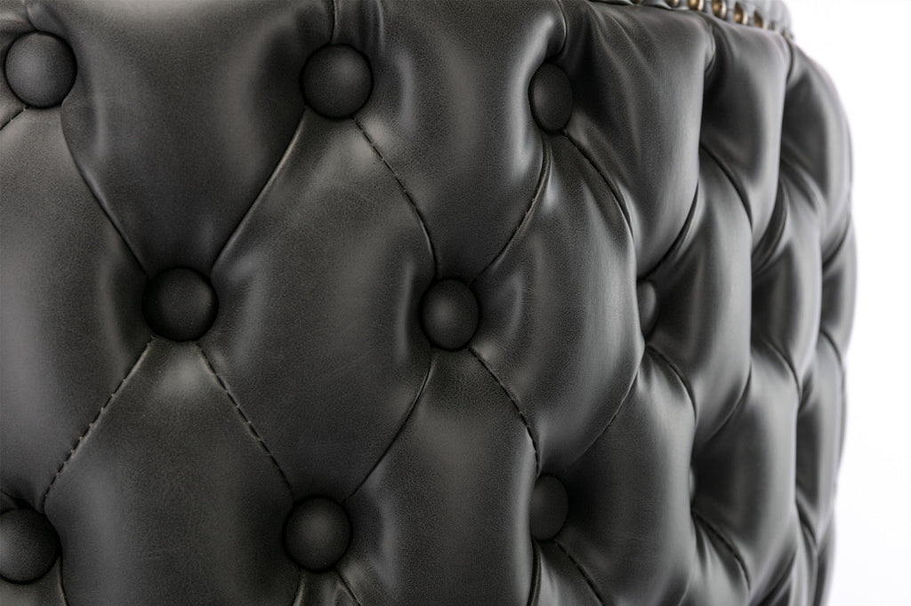 Set of 2 Modern PU Upholstered Swivel Barstools