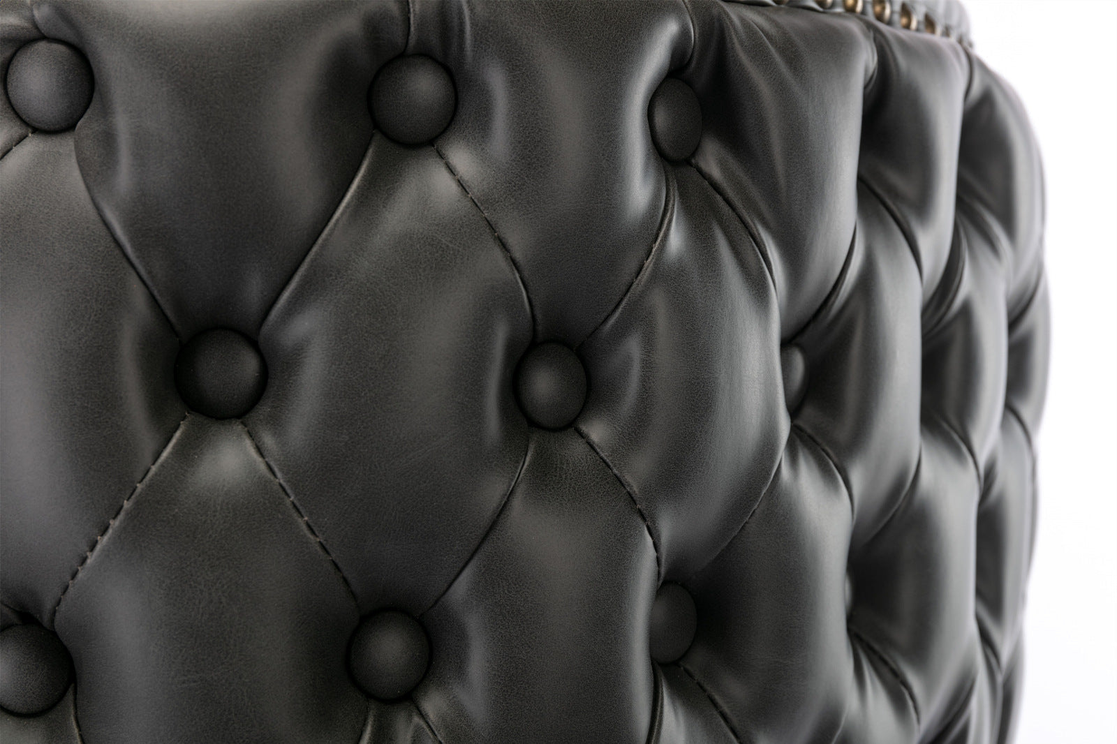 Set of 2 Modern PU Upholstered Swivel Barstools