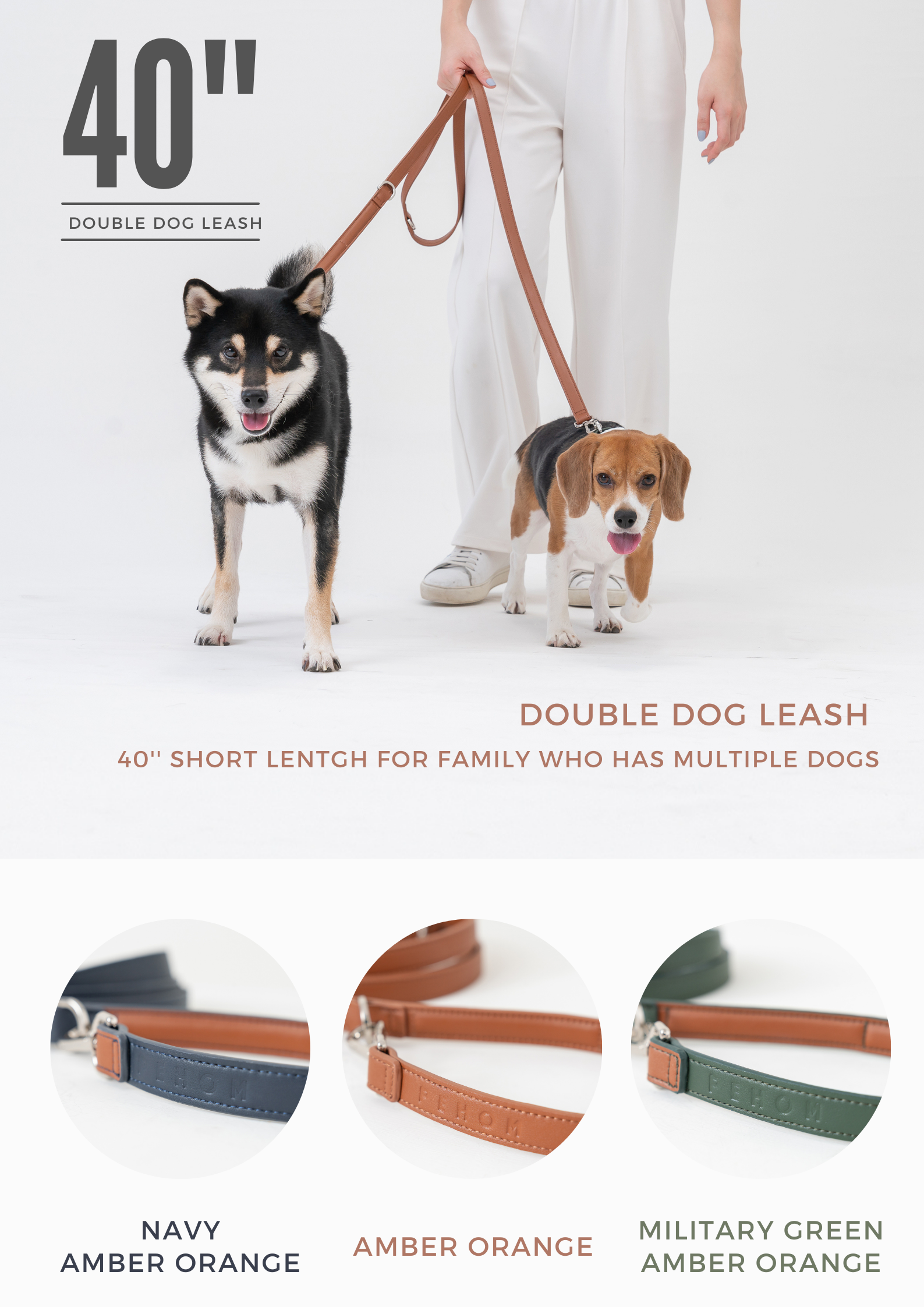 HART MULTI-FUNCTION LEASH- AMBER ORANGE