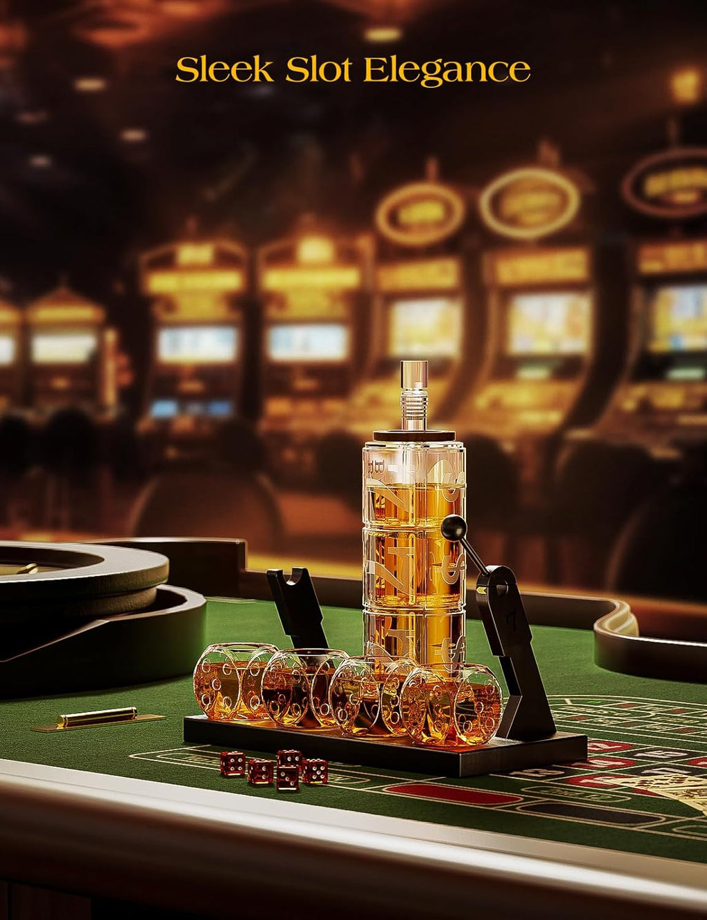 Slot Machine Whiskey Decanter Set
