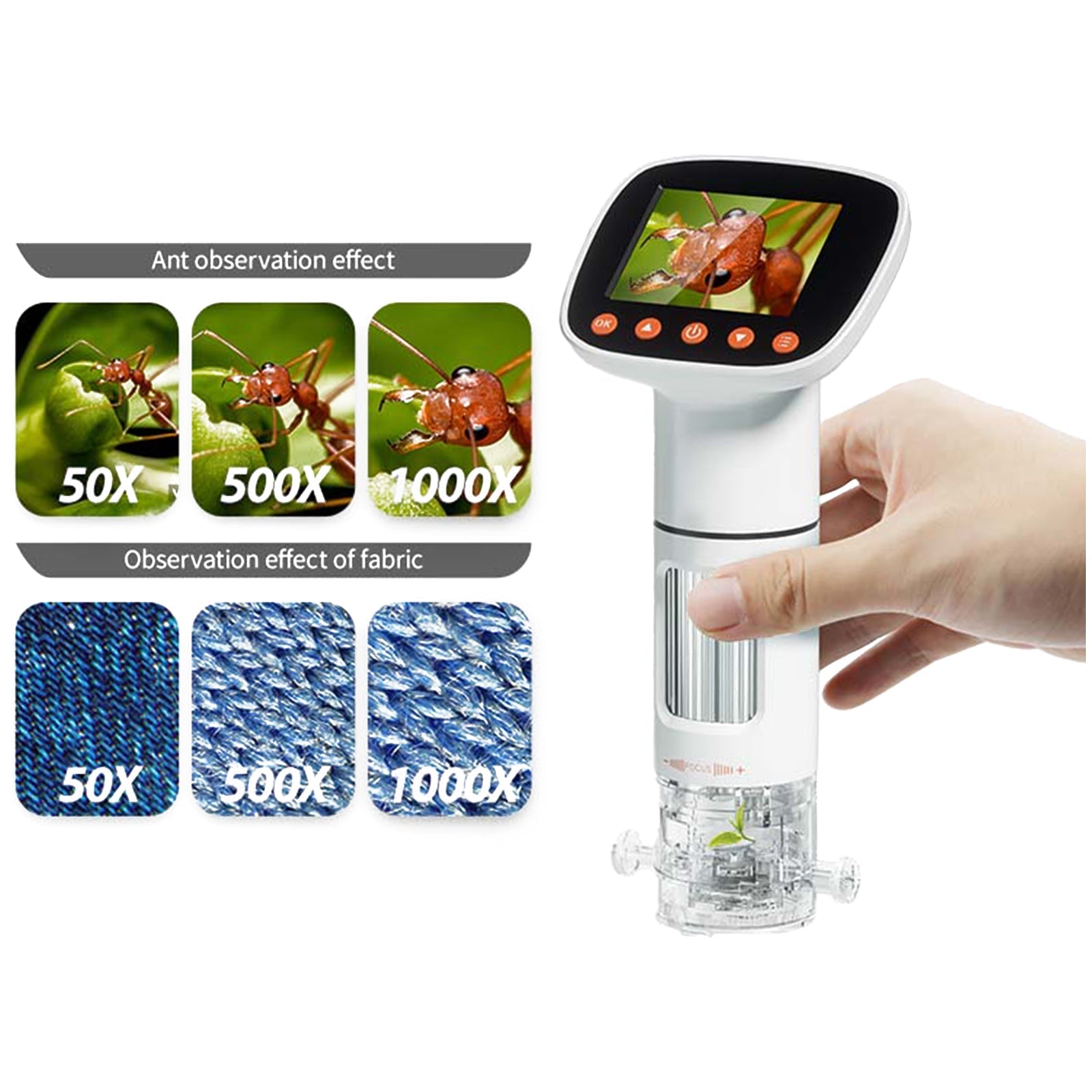 Contixo Kids Digital Microscope - 2" IPS Screen, 2MP Pictures & 1080P Videos by Contixo