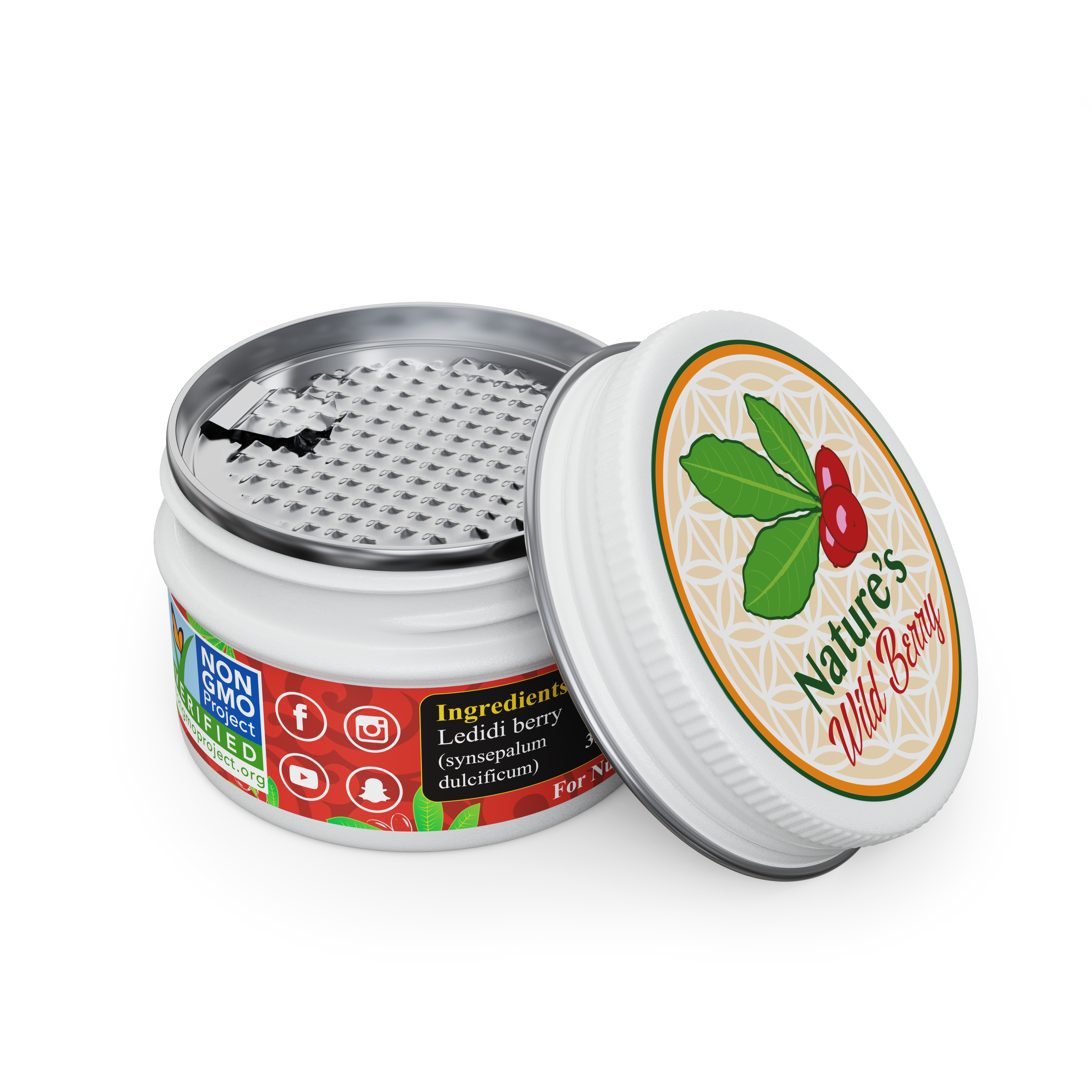 NEW! Plastic-Free Travel Jar | 3 Grams / Approximately 25 – 30 Servings | 15-20 Mins | Best Way to TAKE Your Berries on the GO