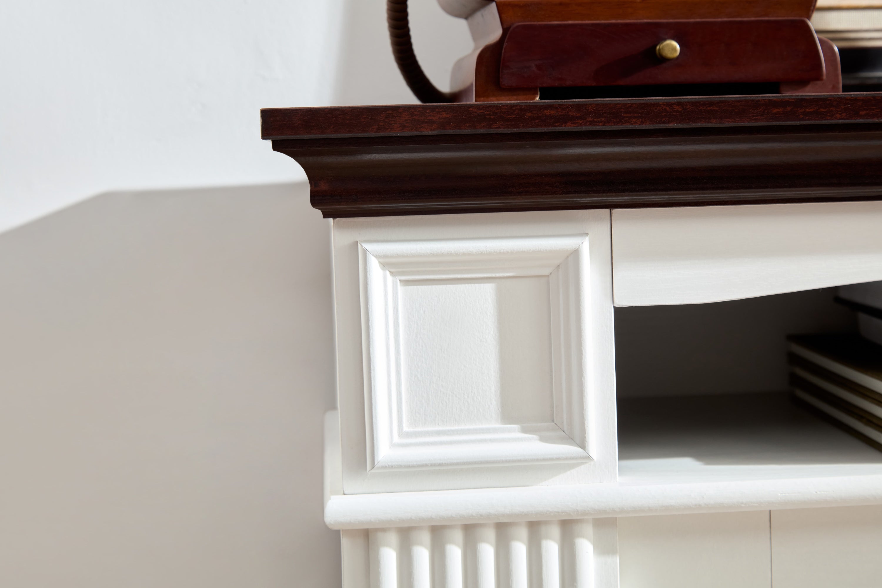 Farmhouse Style Fireplace TV Stand for 70-Inch TV