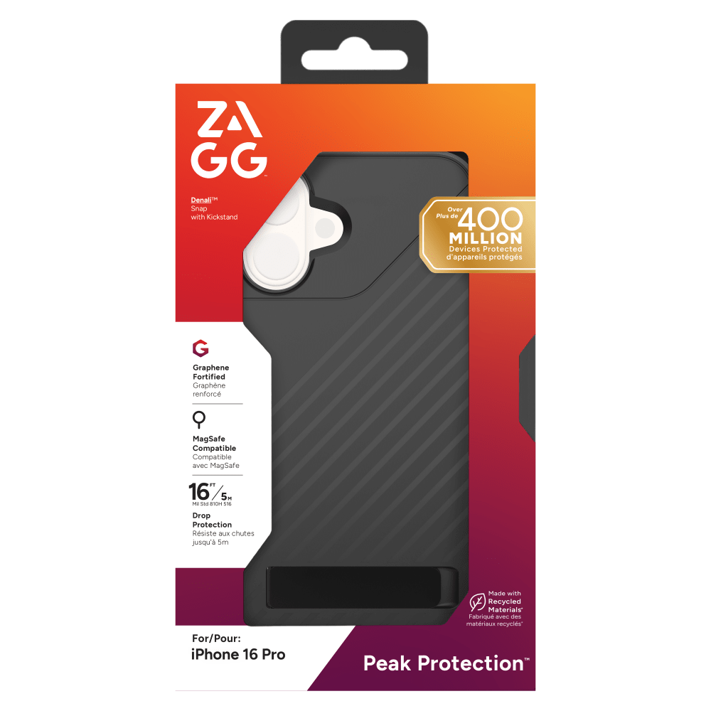 ZAGG Denali Snap MagSafe Case with Kickstand for Apple iPhone 16 Pro by ZAGG