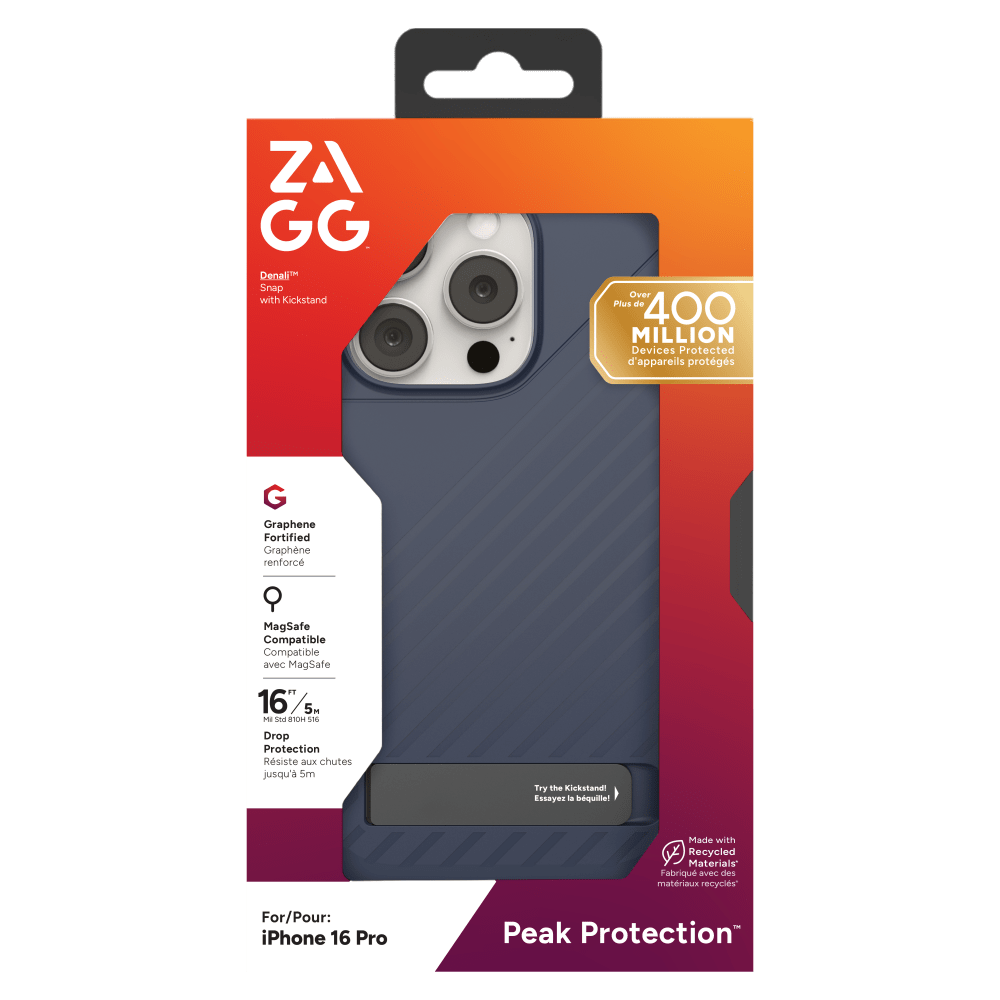 ZAGG Denali Snap MagSafe Case with Kickstand for Apple iPhone 16 Pro by ZAGG