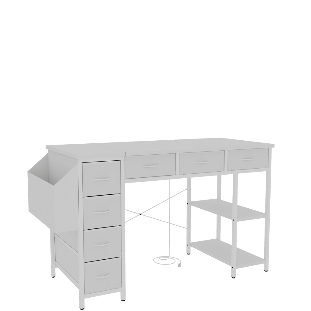 47' Computer Desk With Power Outlet