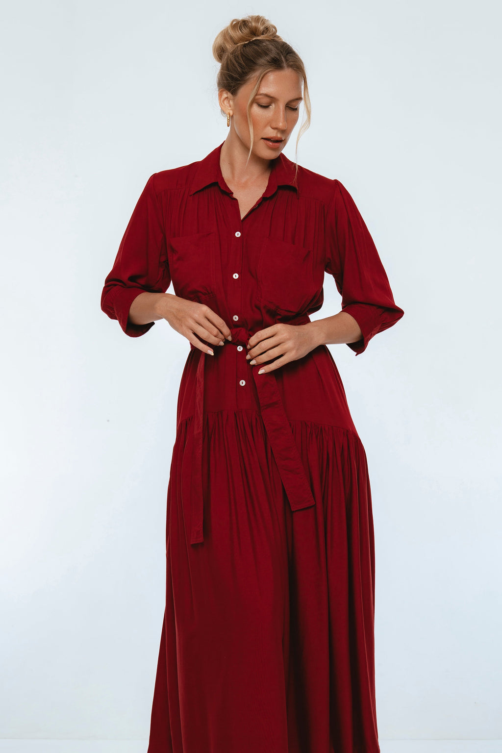 Colette Long Sleeve Shirt Dress