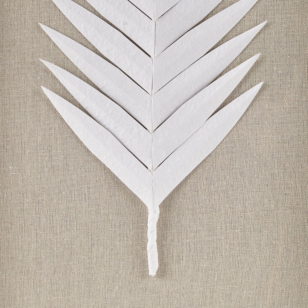 Framed Rice Paper Palm Leaves 3-Piece Shadowbox Wall Decor