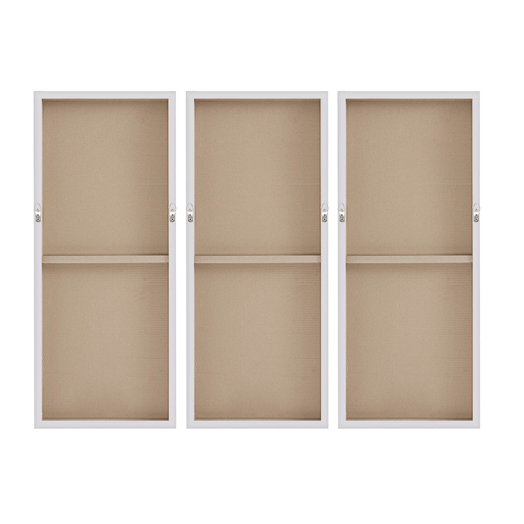 Heavily Embellished 3-Piece Canvas Wall Art Set