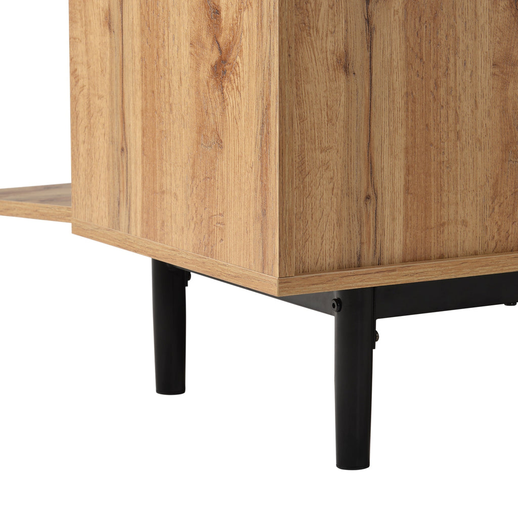 Modern Natural Wood Color TV Stand