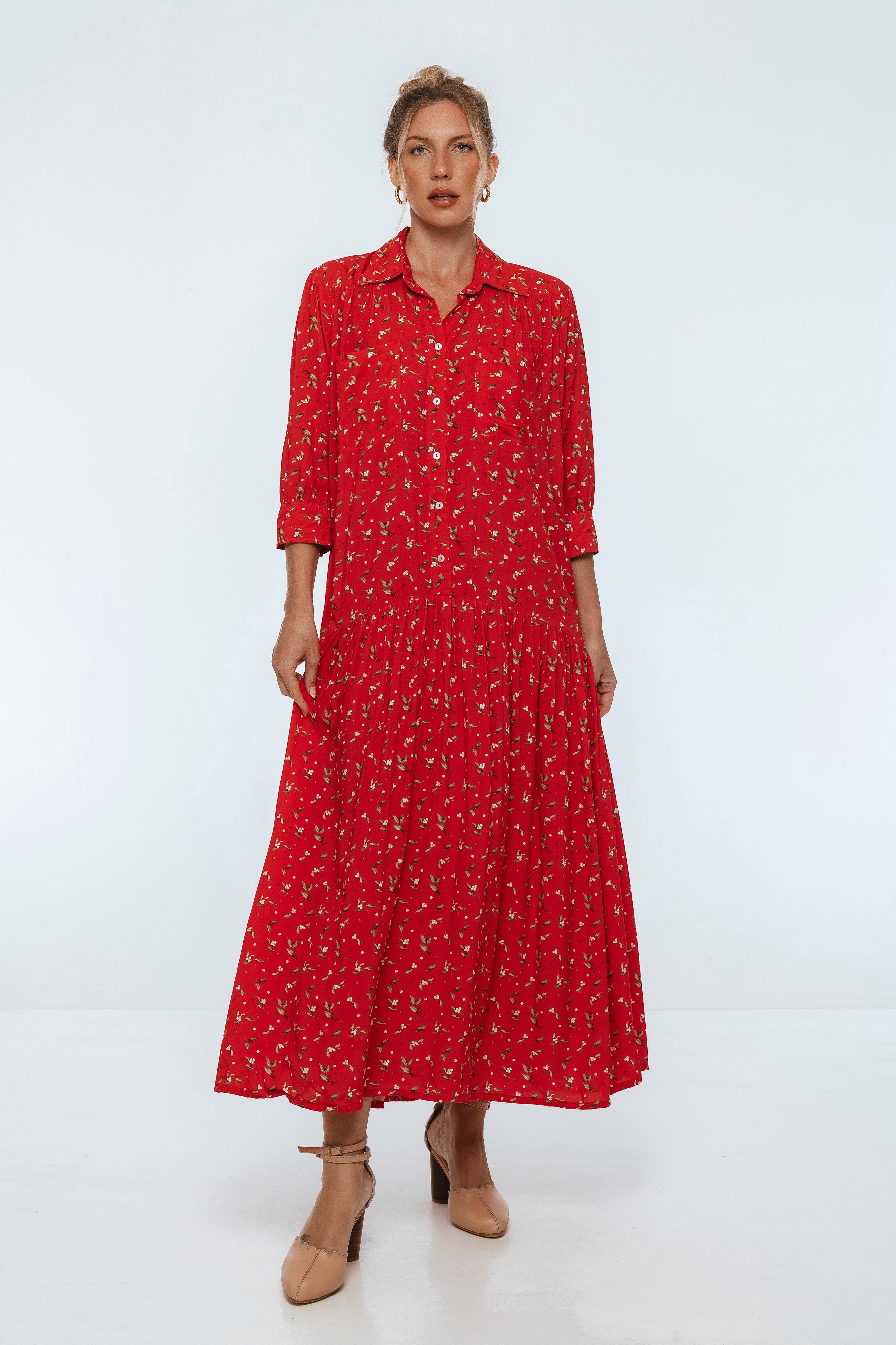 Colette Long Sleeve Shirt Dress
