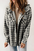 Evelyn Sherpa Lined Hooded Shacket - Threaded Pear