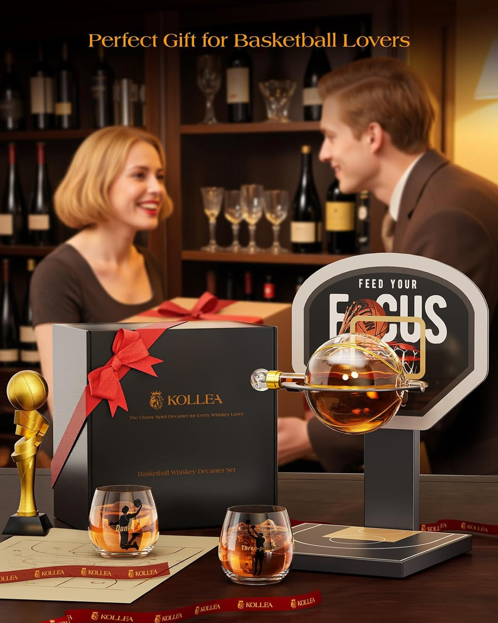 Basketball Whiskey Decanter Set