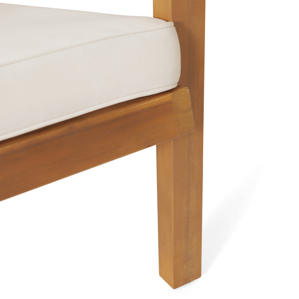3 Pieces Acacia Wood Outdoor Minimalist Set