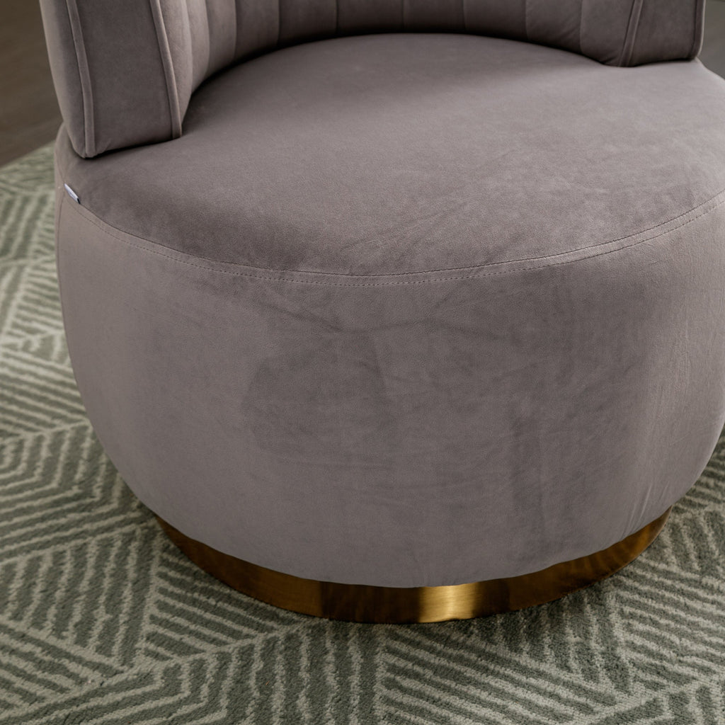 360 Degree Swivel Cuddle Barrel Accent Sofa Chairs