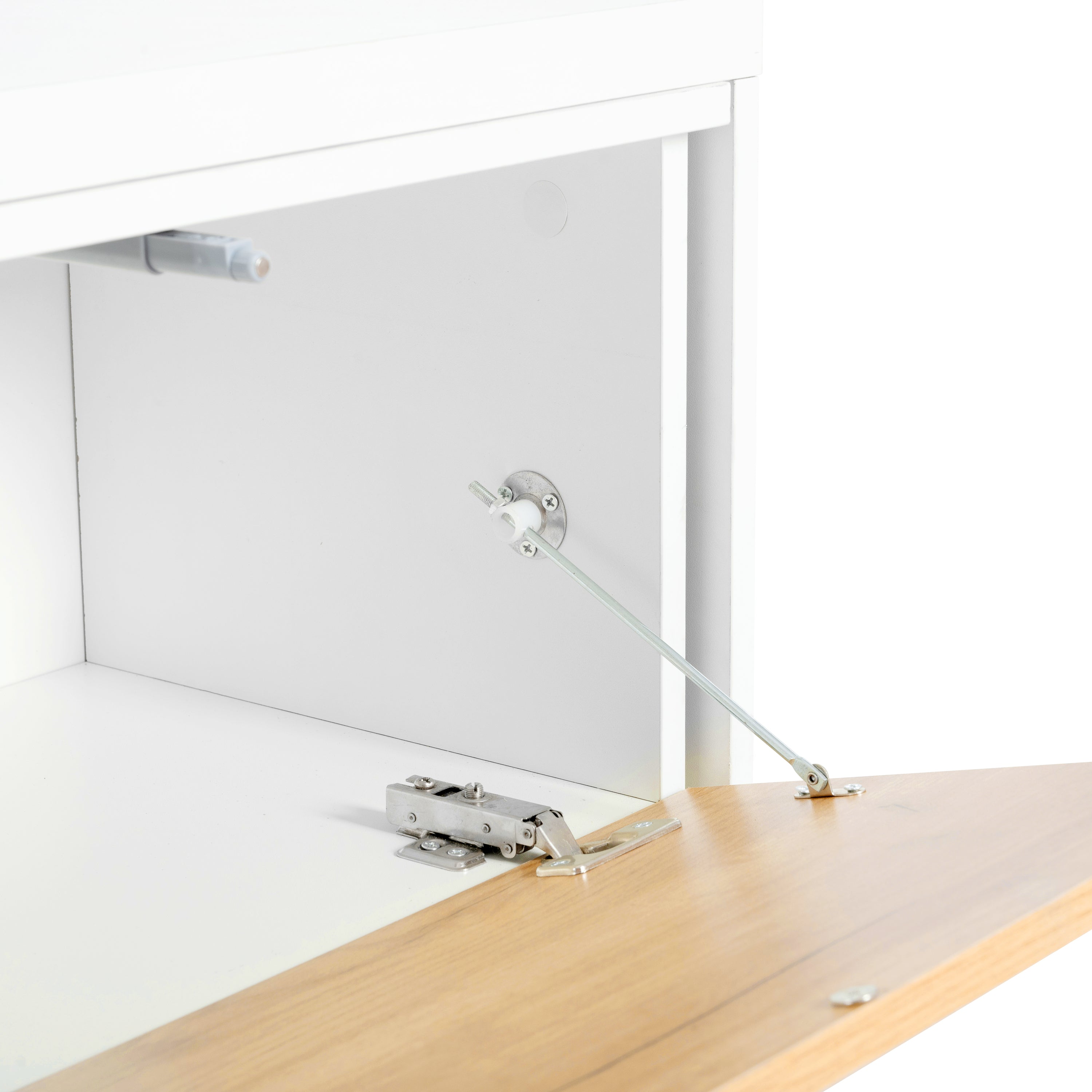 Extendable TV Stand With 3 Tier Bookshelves