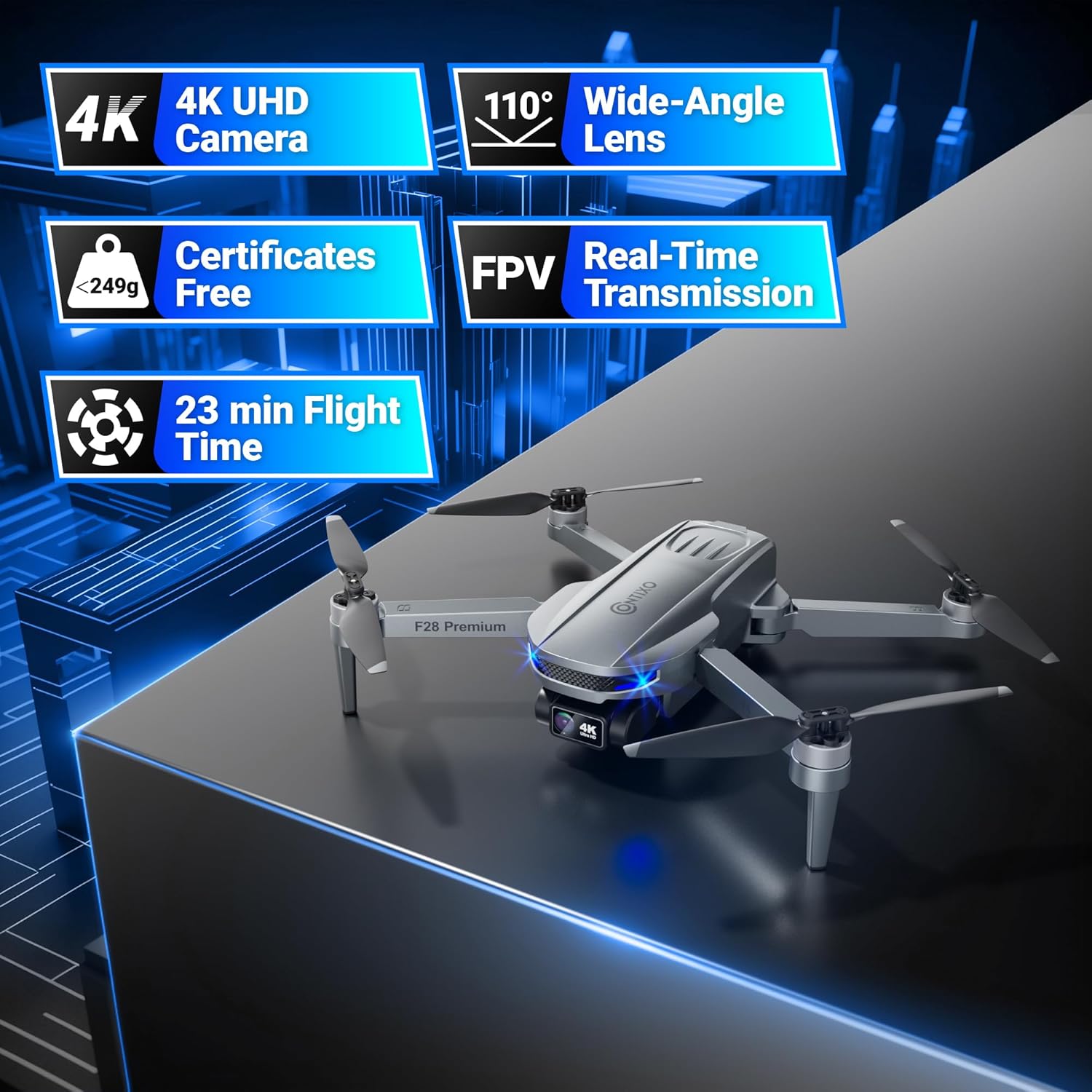 Contixo F28 Premium 2-Axis Gimbal Drone by Contixo