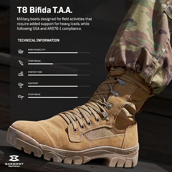 TACTICAL T8 Bifida Military Combat Boots