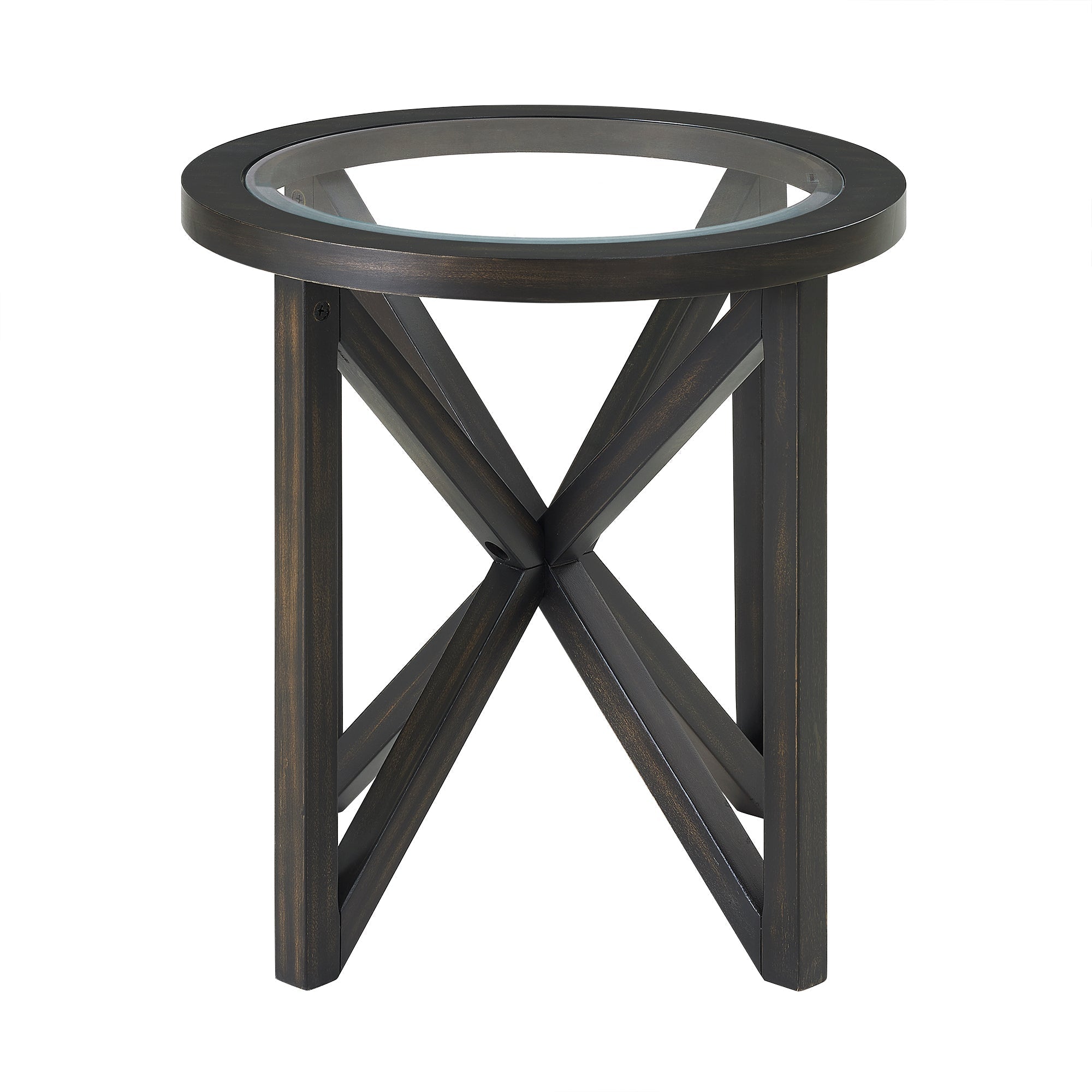 Modern Simple Tempered Glass Side Table