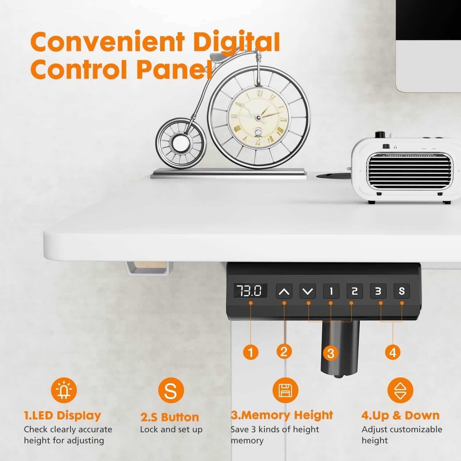 Electric Height Adjustable Standing Desk