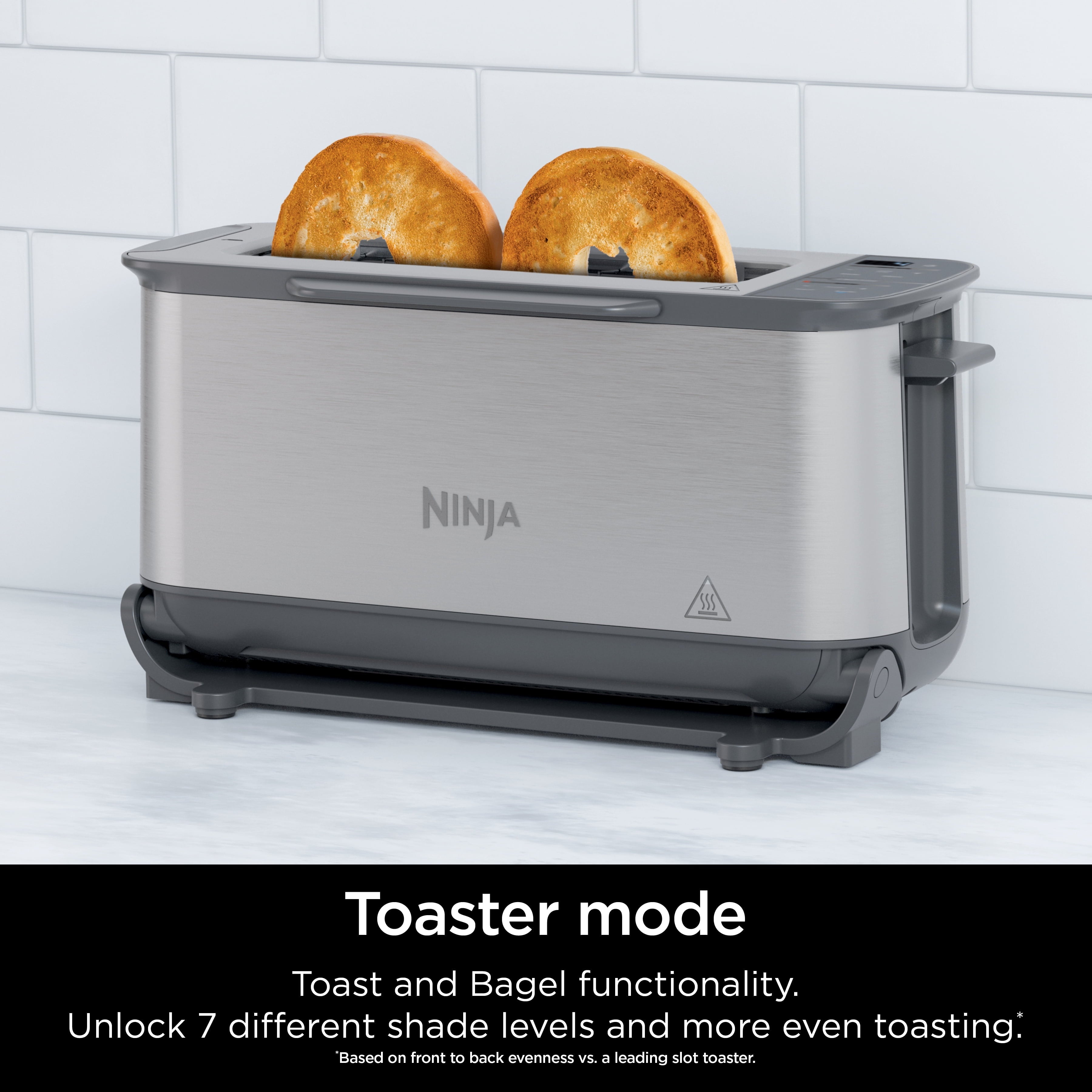 Ninja Foodi 2-in-1 Flip Toaster Oven ST100 in Stainless Steel