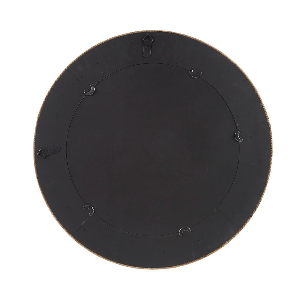 Natural Jute Rope Round Wall Mirror