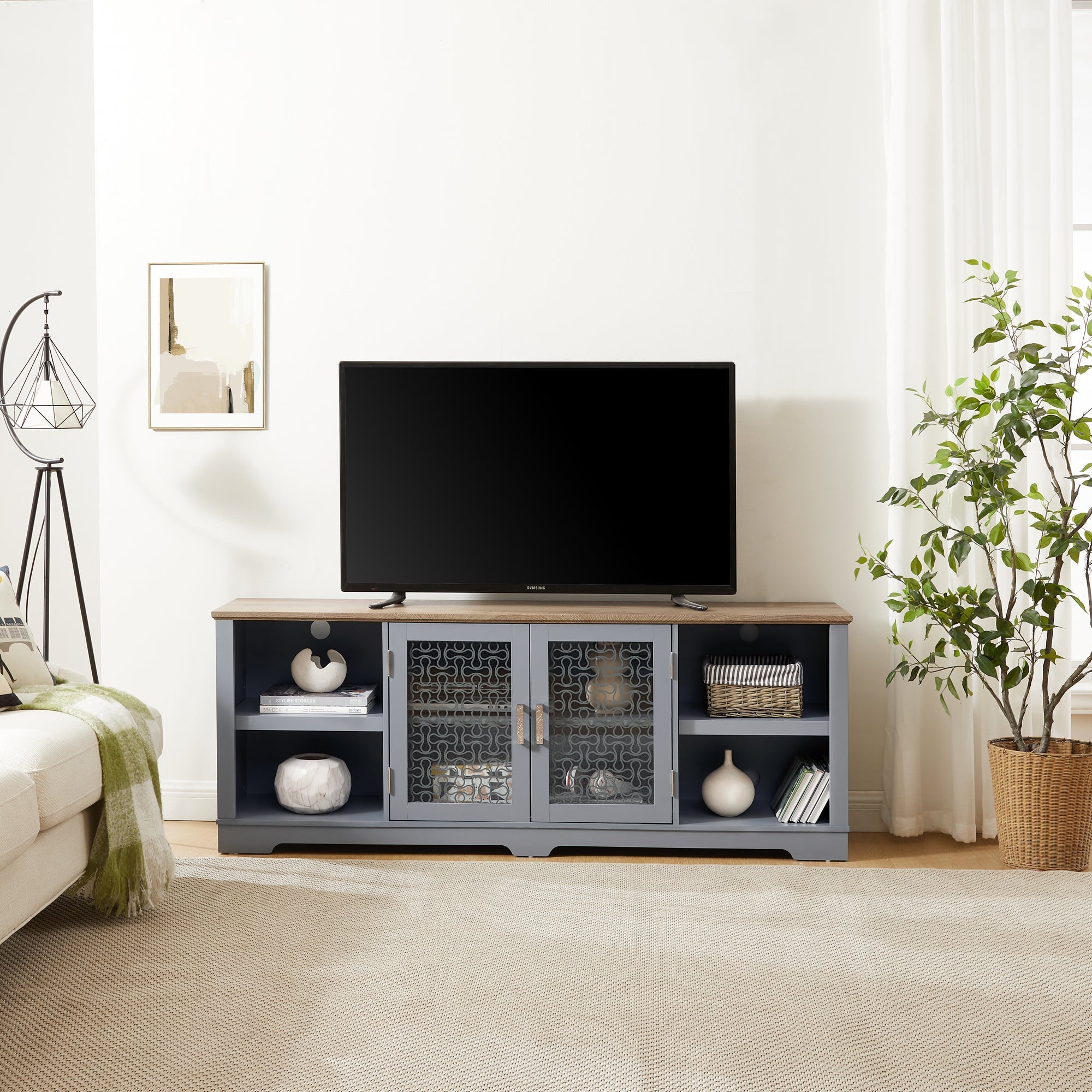 Modern Farmhouse TV Media Stand