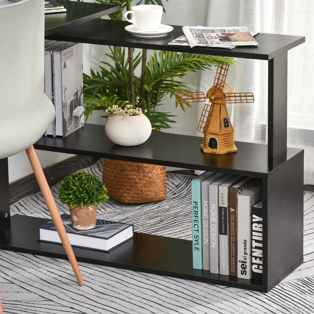 L Shaped 360 Degree Rotating Corner Desk