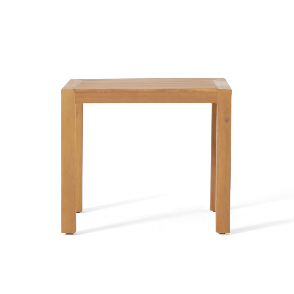 3 Pieces Acacia Wood Outdoor Minimalist Set