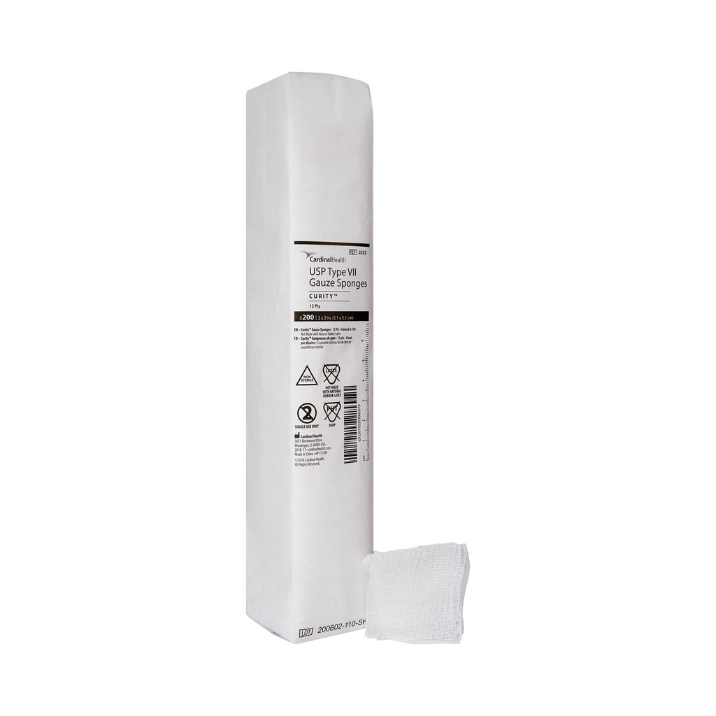Gauze Sponge Curity 2 X 2 Inch 12-Ply NonSterile