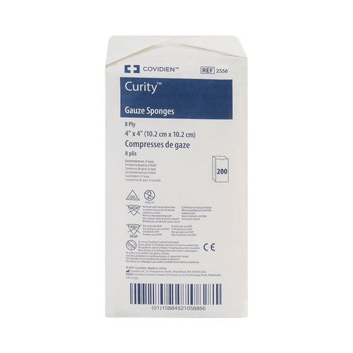 Gauze Sponge Curity 4 X 4 Inch 8-Ply NonSterile