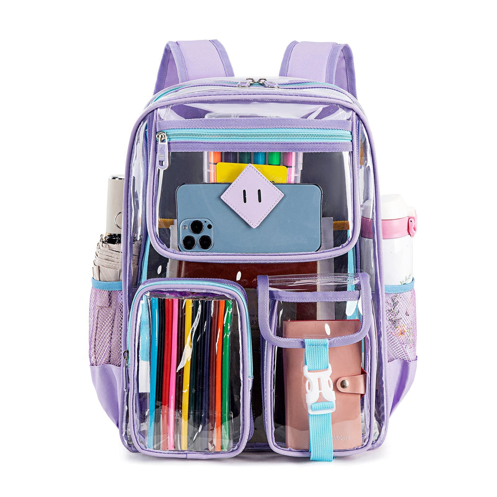 Contixo Heavy Duty Clear Backpack - PVC Transparent, Stadium Ap by Contixo