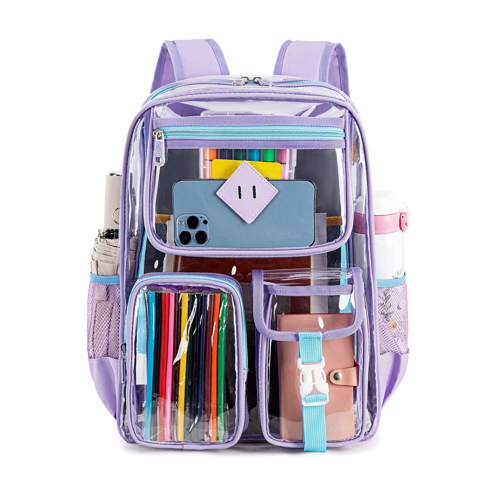 Contixo Heavy Duty Clear Backpack - PVC Transparent, Stadium Ap by Contixo