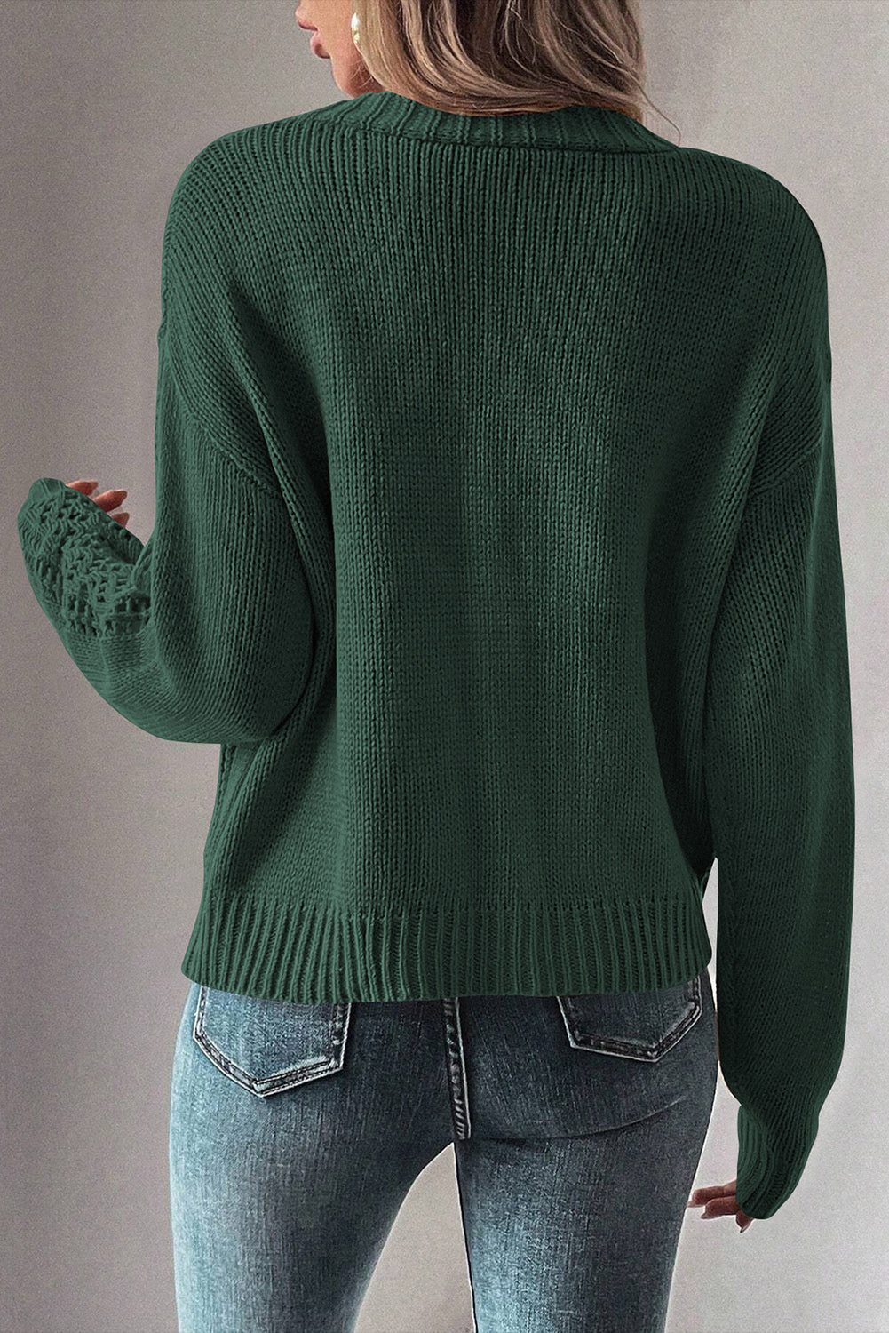 Laney Knit Drop Shoulder Sweater by Threaded Pear