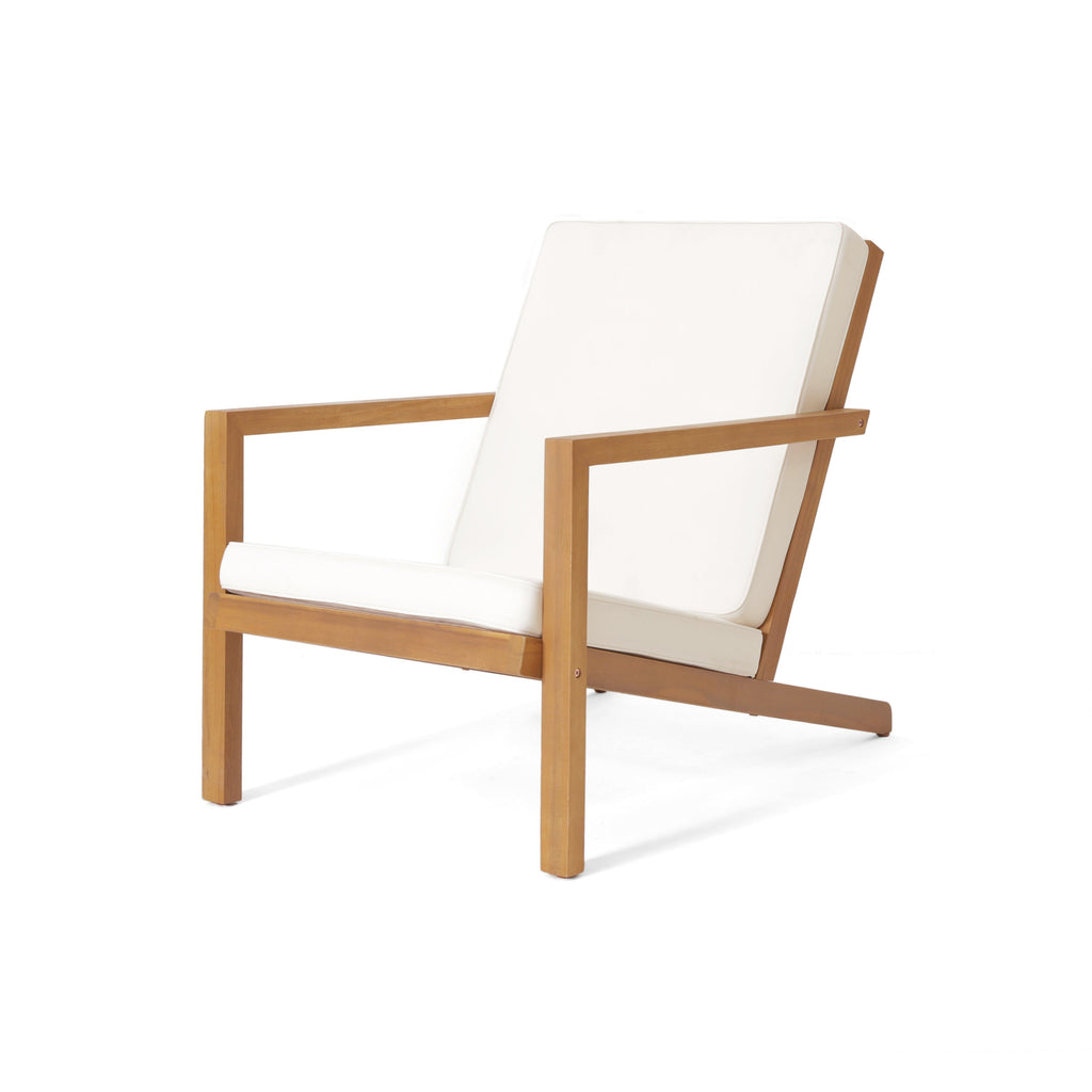 3 Pieces Acacia Wood Outdoor Minimalist Set