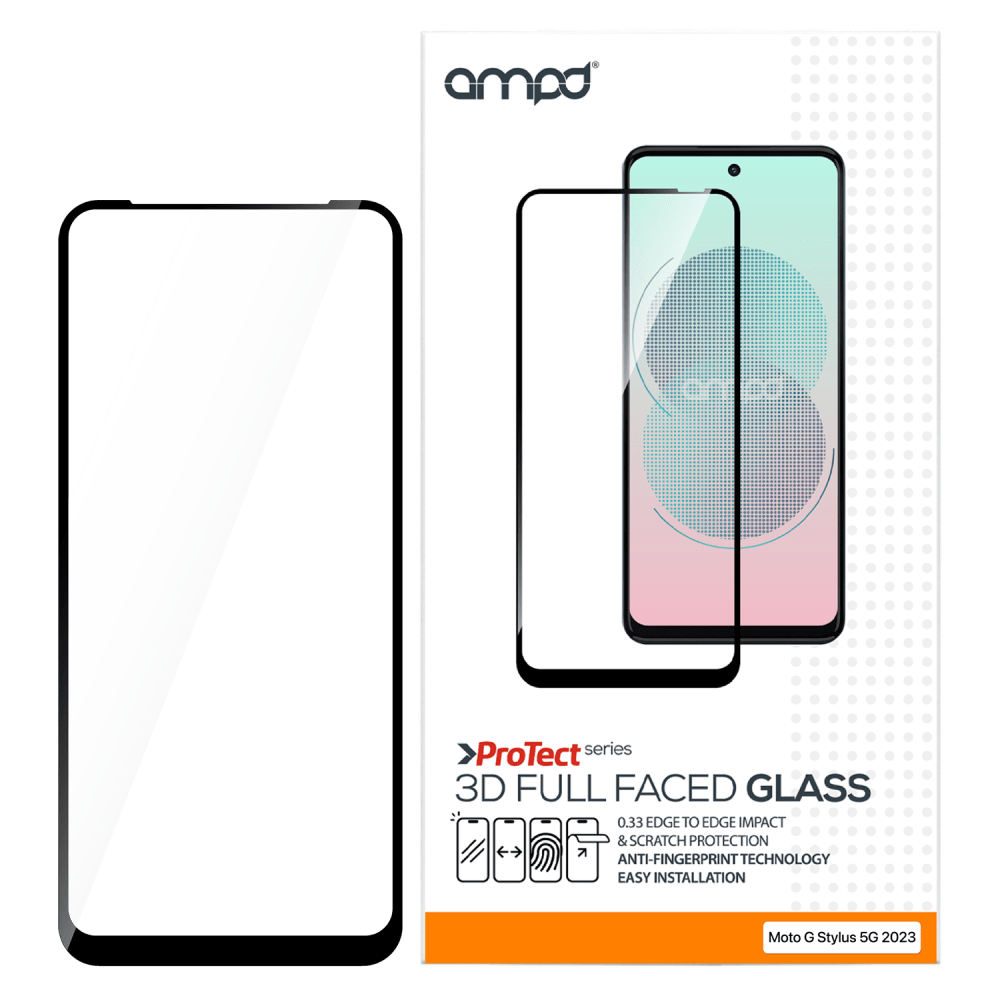 AMPD 3D Full Faced Tempered Glass for Motorola Moto G 5G (2024) by AMPD