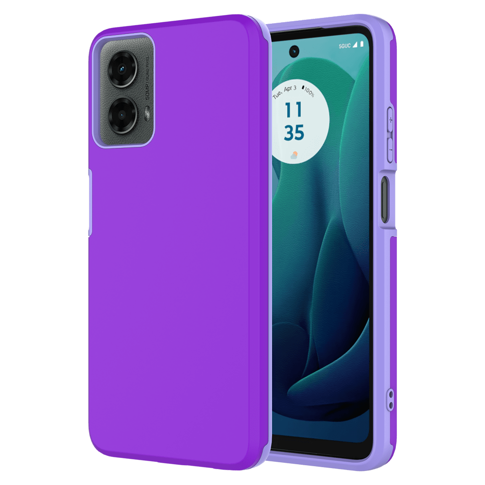 AMPD Dual Layer Soft Touch Classic Slim Case for Motorola Moto G 5G (2024)